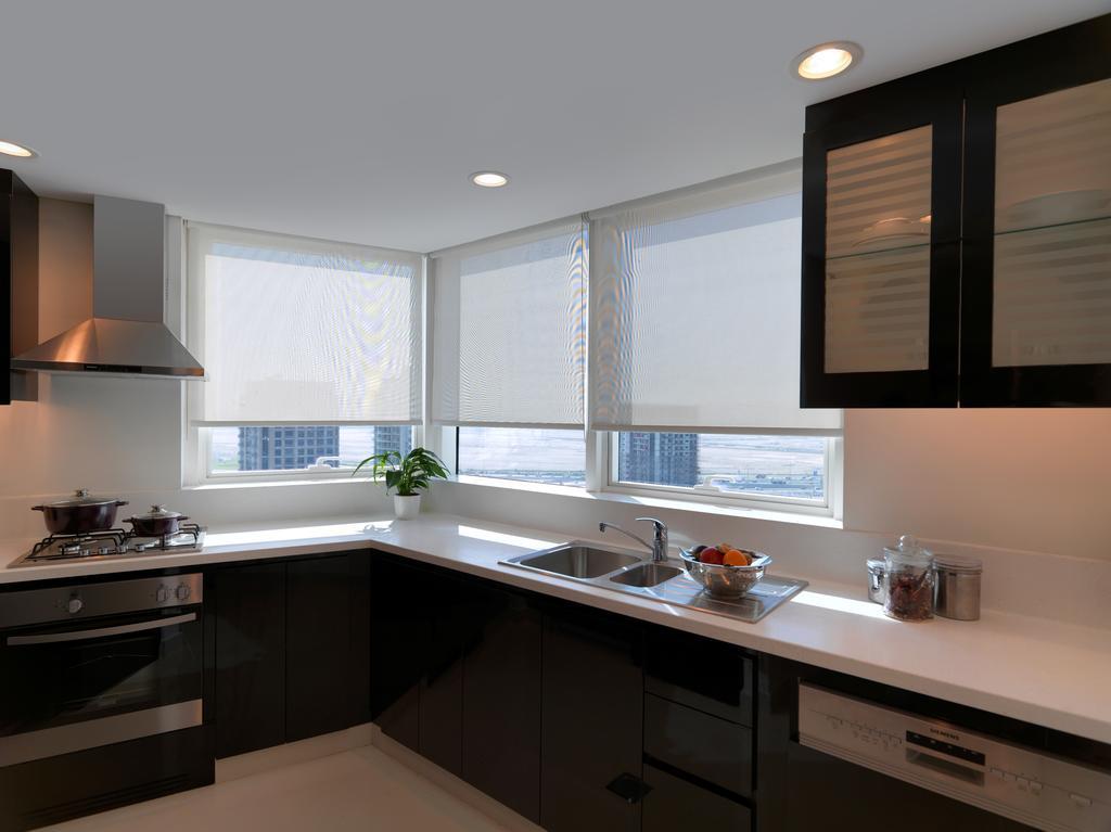 Damac Maison Canal Views Dubai Ngoại thất bức ảnh Roller shades